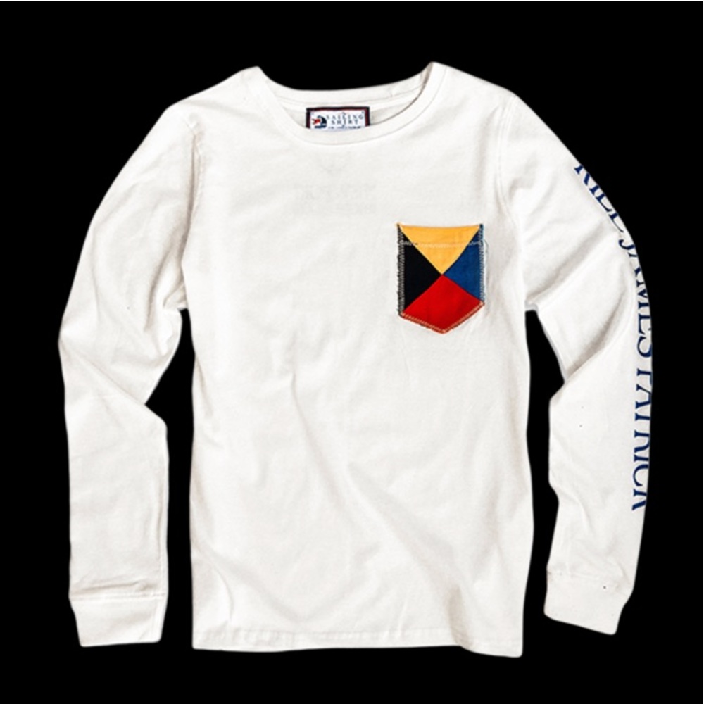 Kiel James Patrick White Sails shirt XS